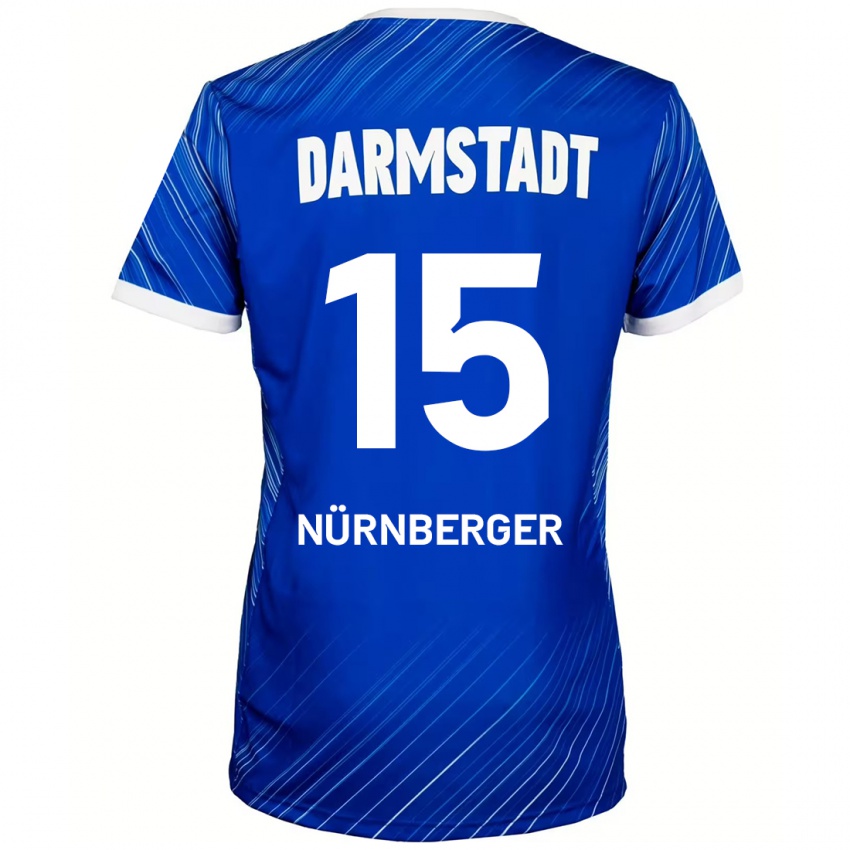 Homem Camisola Fabian Nürnberger #15 Branco Azul Principal 2024/25 Camisa Brasil