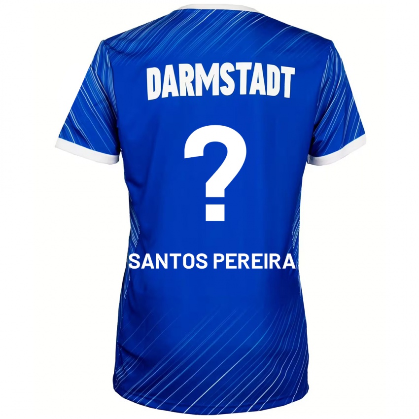 Homem Camisola Diogo Dos Santos Pereira #0 Branco Azul Principal 2024/25 Camisa Brasil