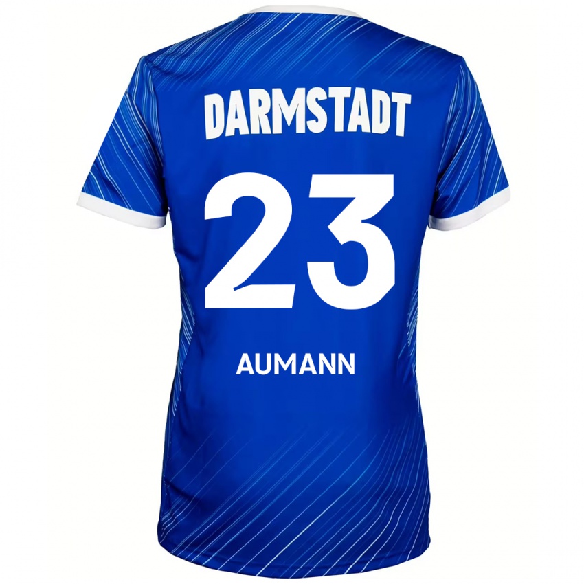 Homem Camisola Emil Aumann #23 Branco Azul Principal 2024/25 Camisa Brasil