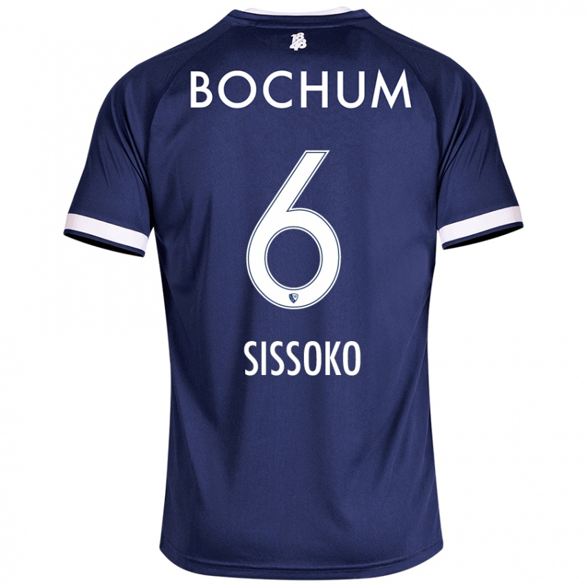 Homem Camisola Ibrahima Sissoko #6 Azul Escuro Principal 2024/25 Camisa Brasil