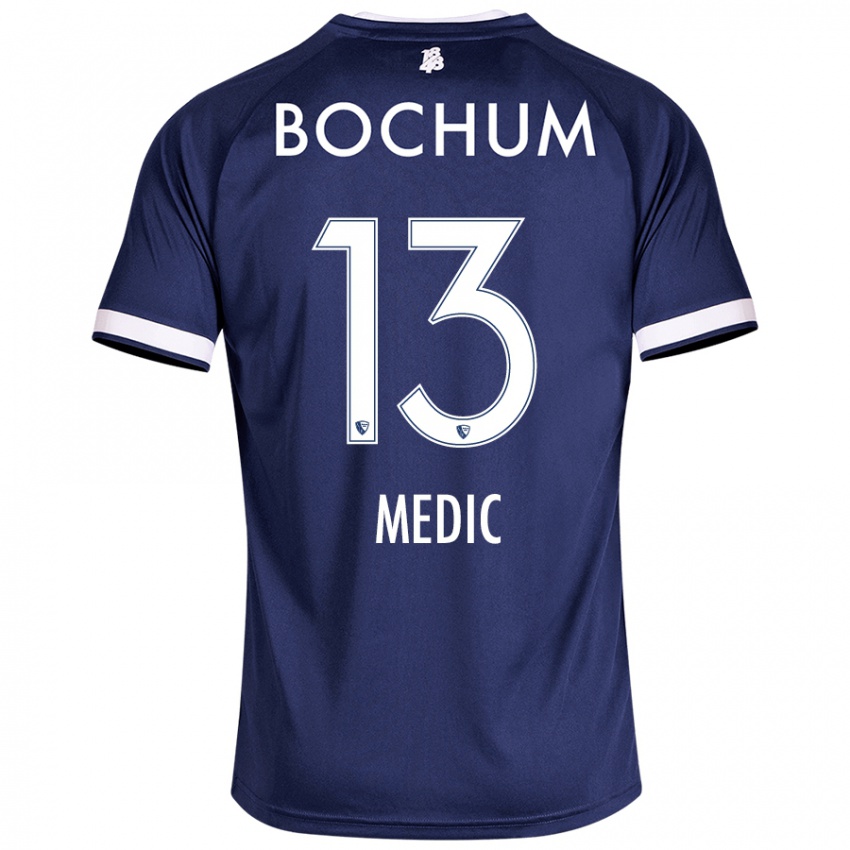 Homem Camisola Jakov Medic #13 Azul Escuro Principal 2024/25 Camisa Brasil