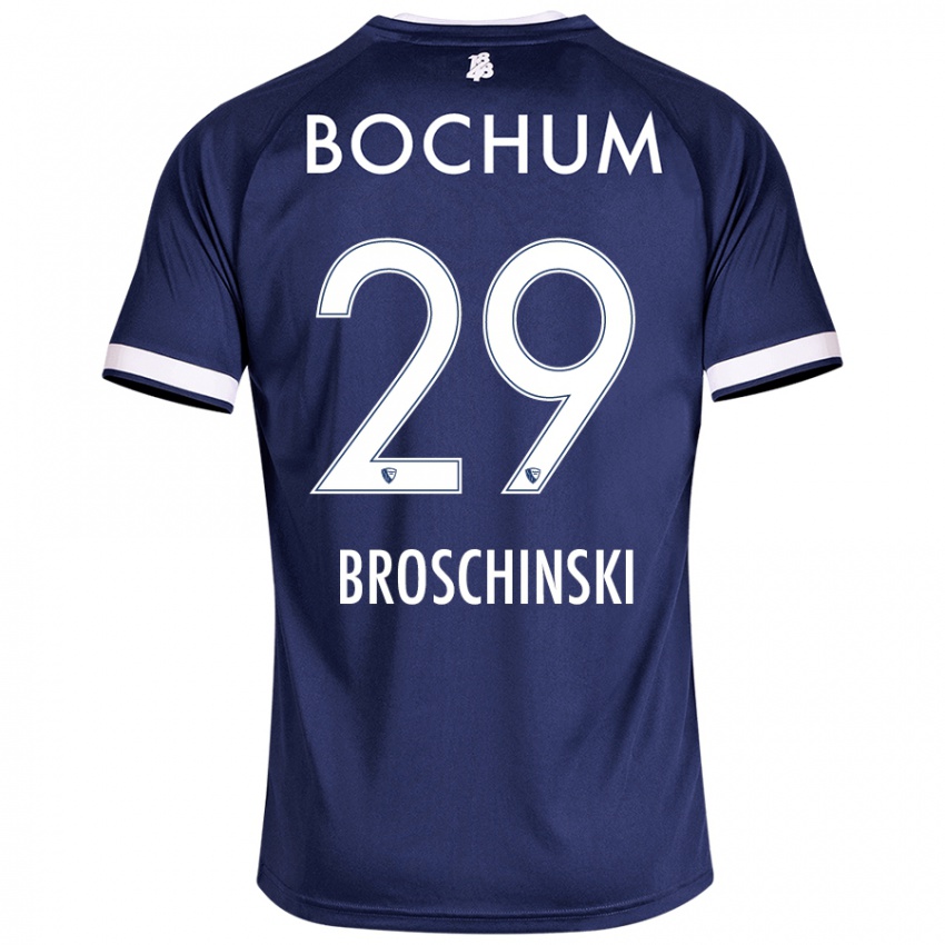 Homem Camisola Moritz Broschinski #29 Azul Escuro Principal 2024/25 Camisa Brasil