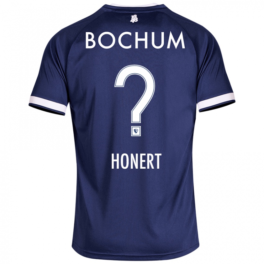 Homem Camisola Jan Honert #0 Azul Escuro Principal 2024/25 Camisa Brasil