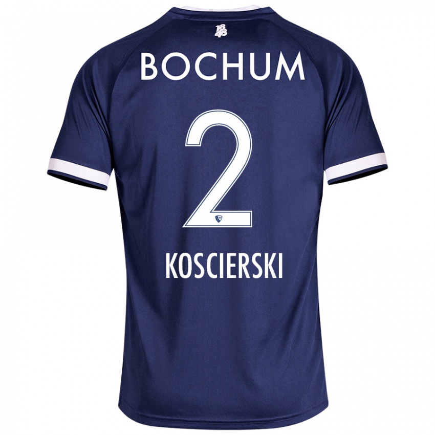 Homem Camisola Kacper Koscierski #2 Azul Escuro Principal 2024/25 Camisa Brasil