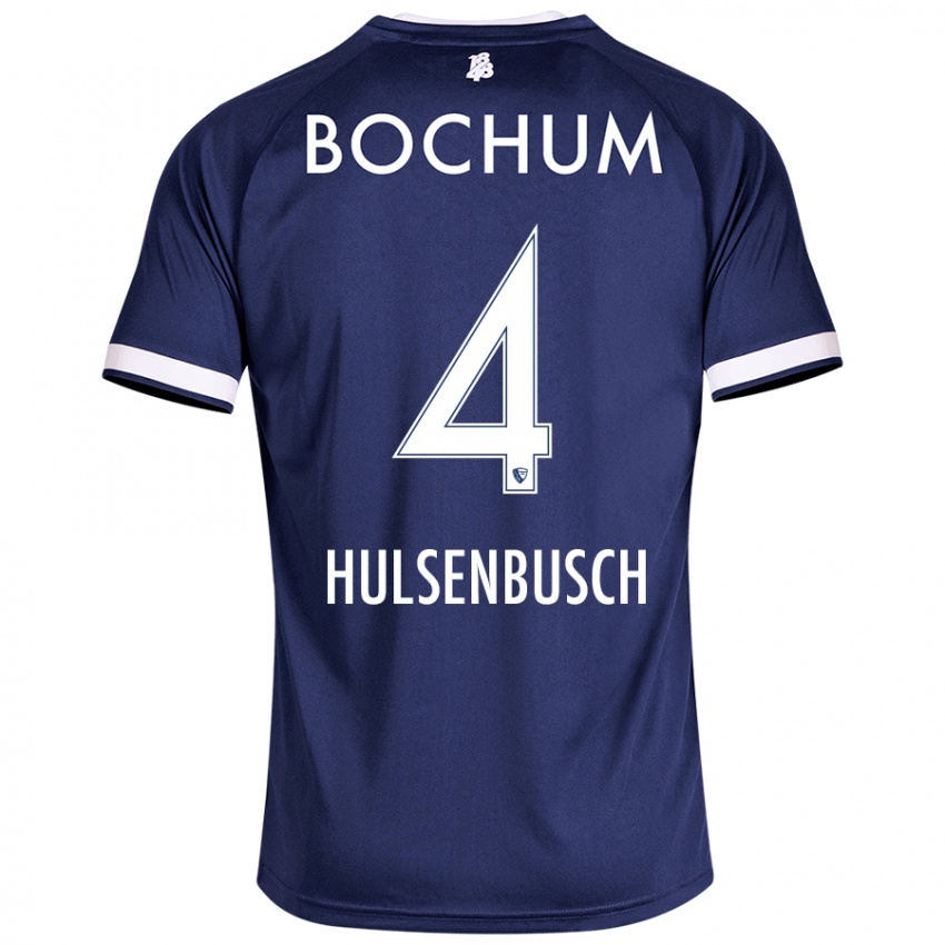 Homem Camisola Daniel Hülsenbusch #4 Azul Escuro Principal 2024/25 Camisa Brasil