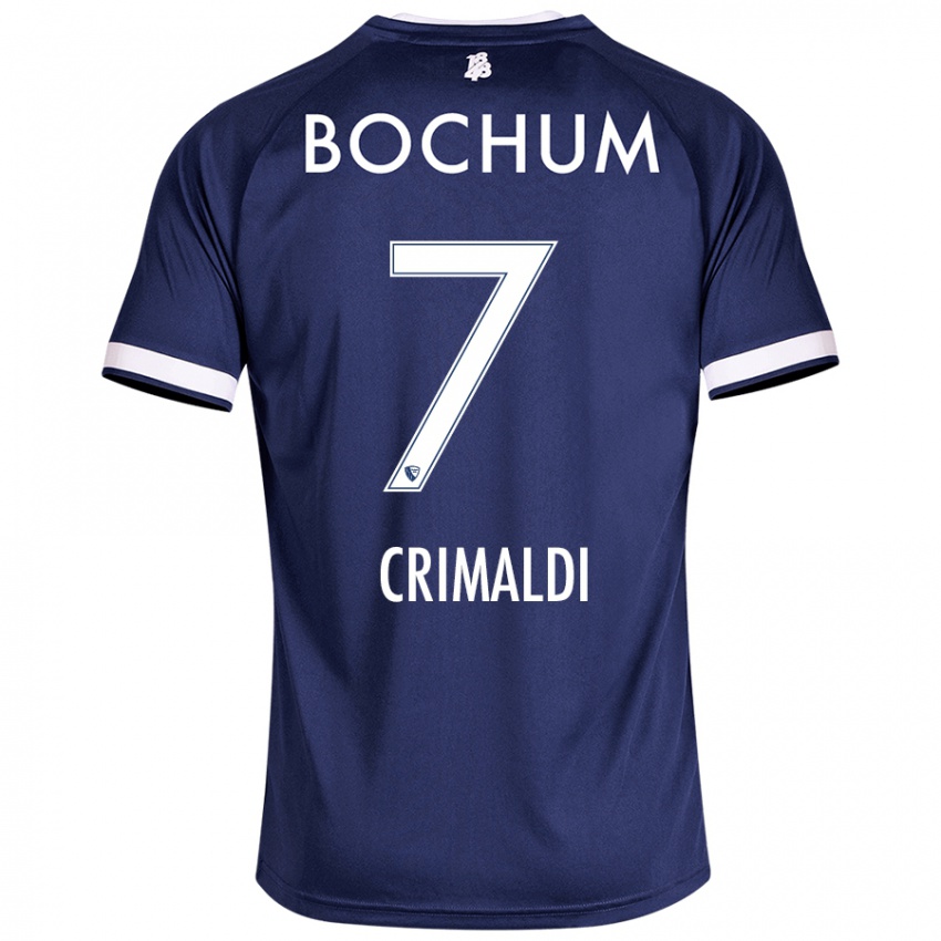 Homem Camisola Alessandro Crimaldi #7 Azul Escuro Principal 2024/25 Camisa Brasil