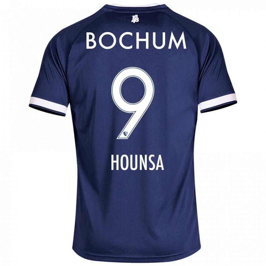 Homem Camisola Eligius Hounsa #9 Azul Escuro Principal 2024/25 Camisa Brasil