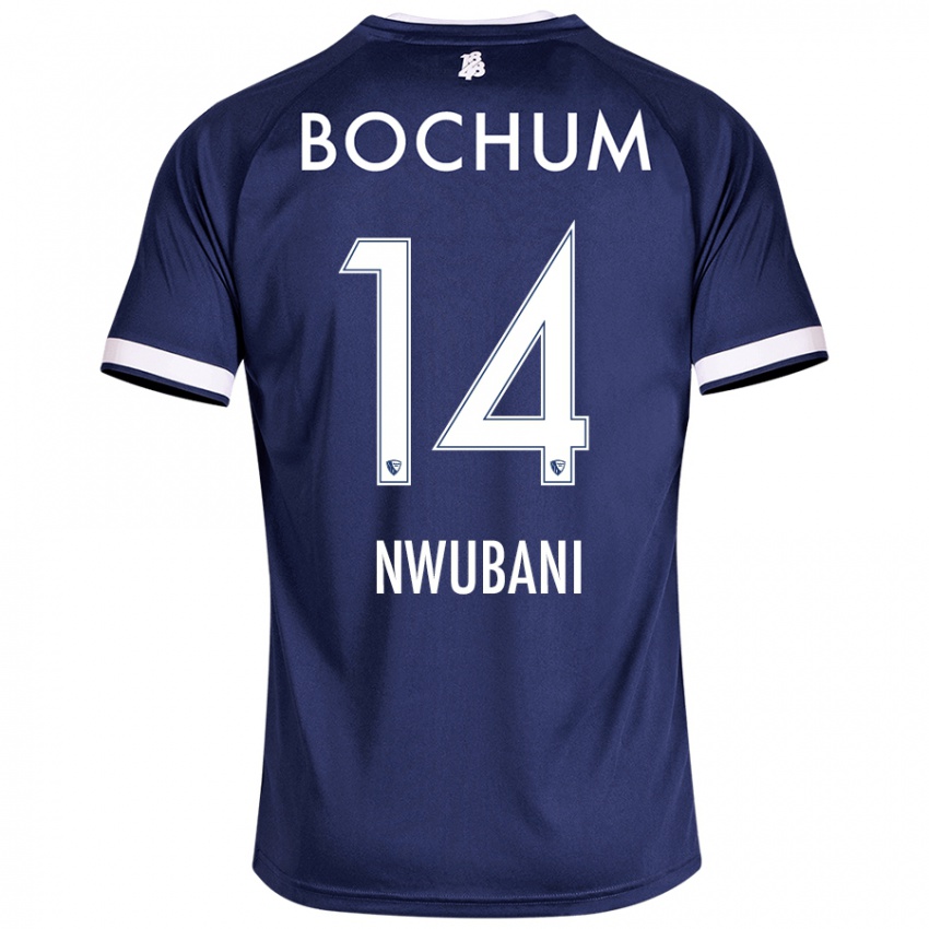 Homem Camisola Keleb Nwubani #14 Azul Escuro Principal 2024/25 Camisa Brasil