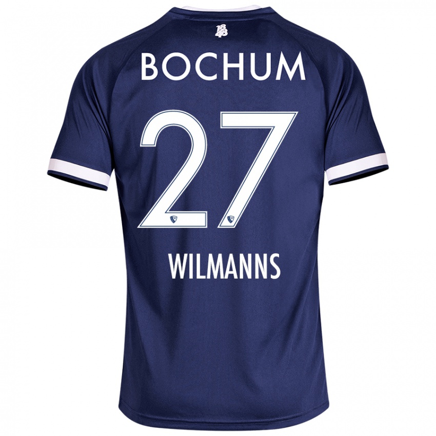 Homem Camisola Anjo Wilmanns #27 Azul Escuro Principal 2024/25 Camisa Brasil