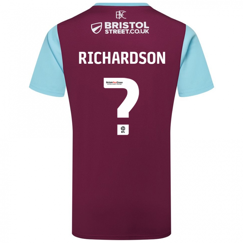 Homem Camisola Lewis Richardson #0 Crédito Borboleta Azul Principal 2024/25 Camisa Brasil