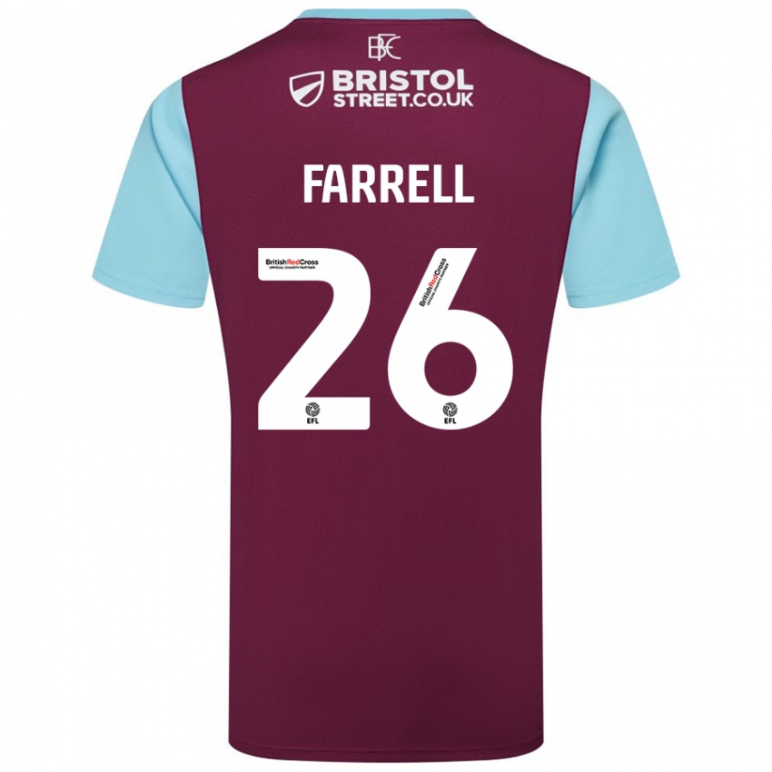 Homem Camisola Lucy Farrell #26 Crédito Borboleta Azul Principal 2024/25 Camisa Brasil