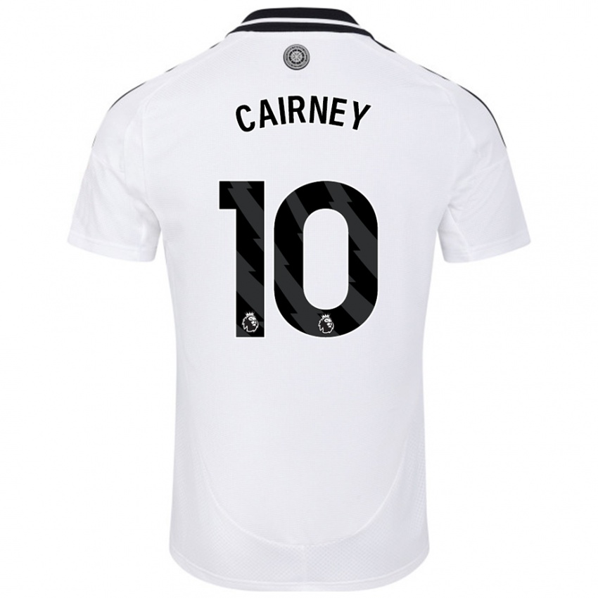 Homem Camisola Tom Cairney #10 Branco Principal 2024/25 Camisa Brasil