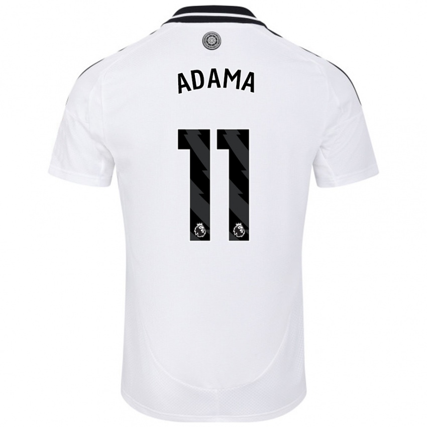 Homem Camisola Adama Traoré #11 Branco Principal 2024/25 Camisa Brasil