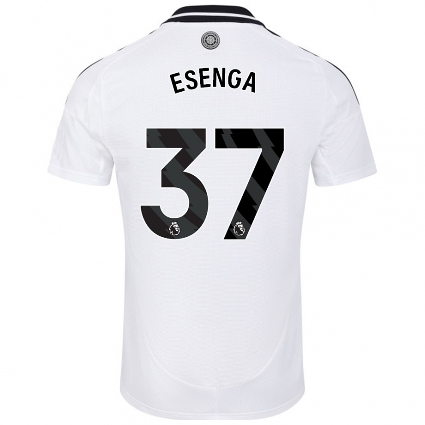 Homem Camisola Jonathan Esenga #37 Branco Principal 2024/25 Camisa Brasil