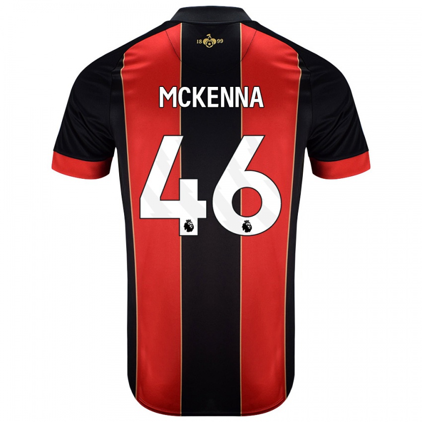 Homem Camisola Callan Mckenna #46 Vermelho Preto Principal 2024/25 Camisa Brasil