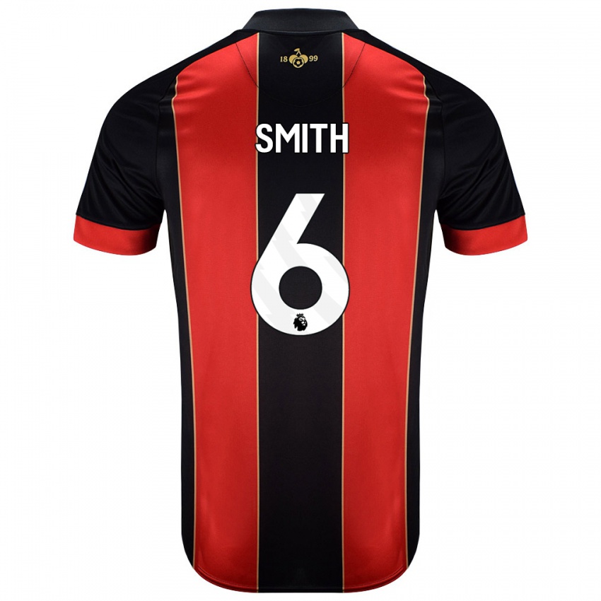 Homem Camisola Maisy Smith #6 Vermelho Preto Principal 2024/25 Camisa Brasil