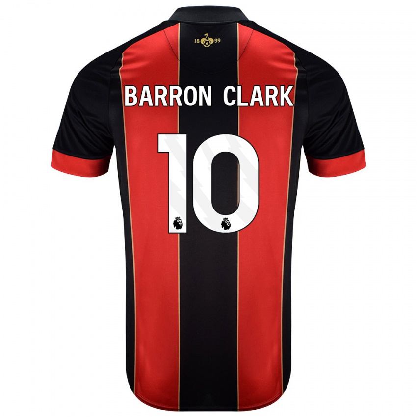 Homem Camisola Molly Barron-Clark #10 Vermelho Preto Principal 2024/25 Camisa Brasil