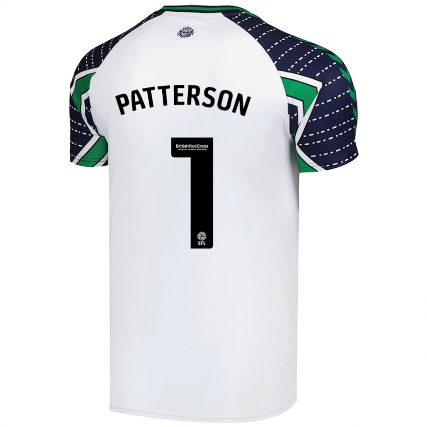 Homem Camisola Anthony Patterson #1 Branco Alternativa 2024/25 Camisa Brasil