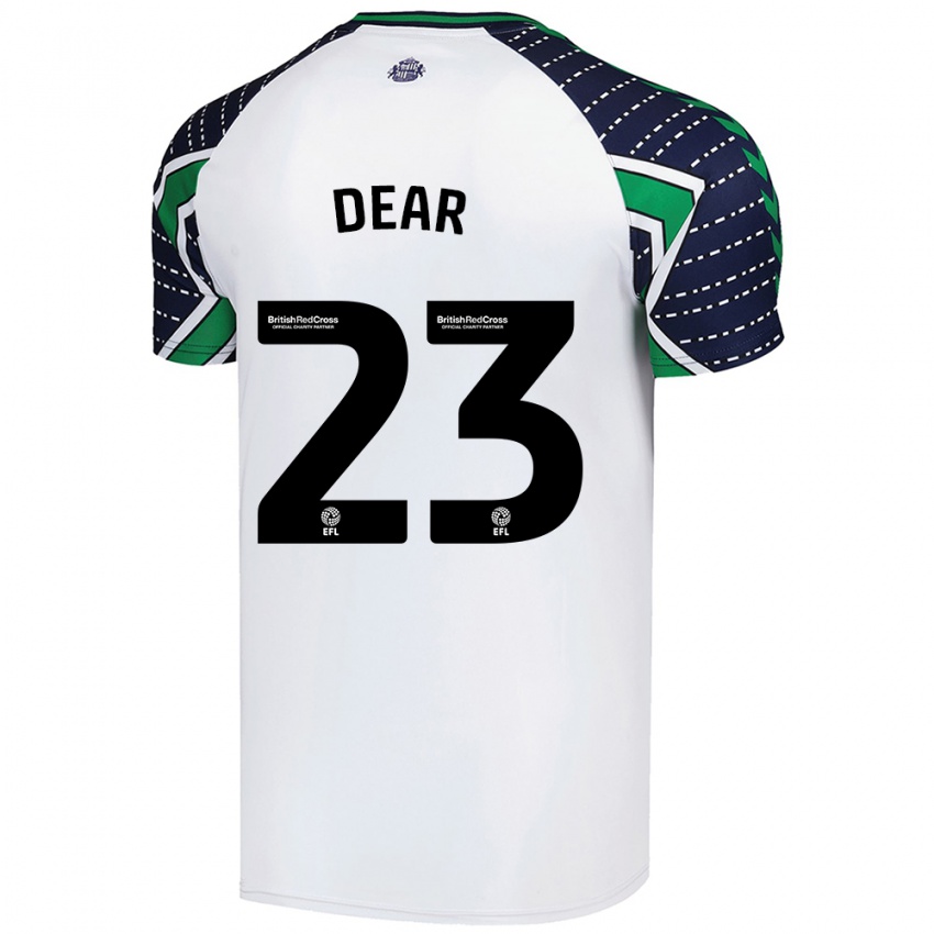 Homem Camisola Jenna Dear #23 Branco Alternativa 2024/25 Camisa Brasil