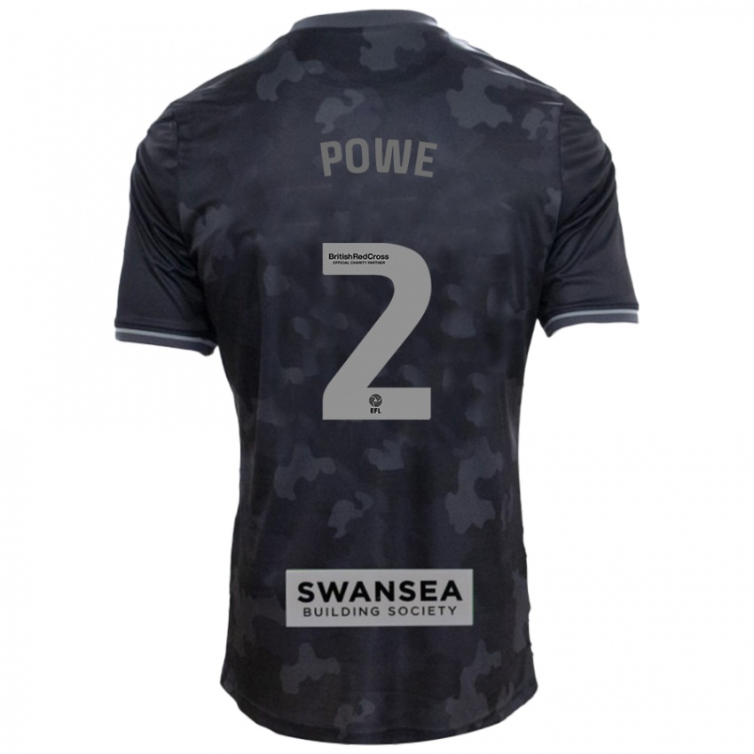 Homem Camisola Alicia Powe #2 Preto Alternativa 2024/25 Camisa Brasil