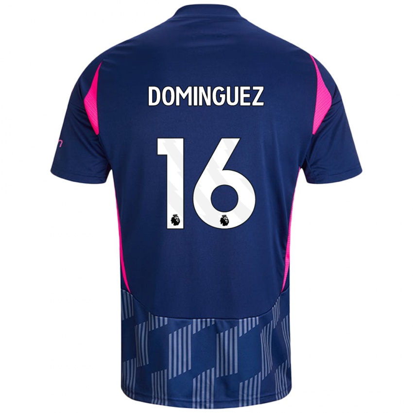 Homem Camisola Nicolas Dominguez #16 Rosa Azul Real Alternativa 2024/25 Camisa Brasil