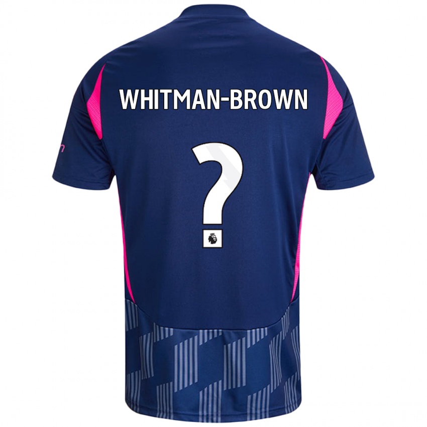 Homem Camisola Chae Whitman-Brown #0 Rosa Azul Real Alternativa 2024/25 Camisa Brasil