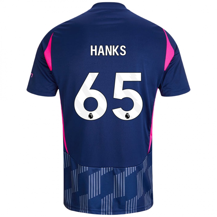 Homem Camisola Justin Hanks #65 Rosa Azul Real Alternativa 2024/25 Camisa Brasil