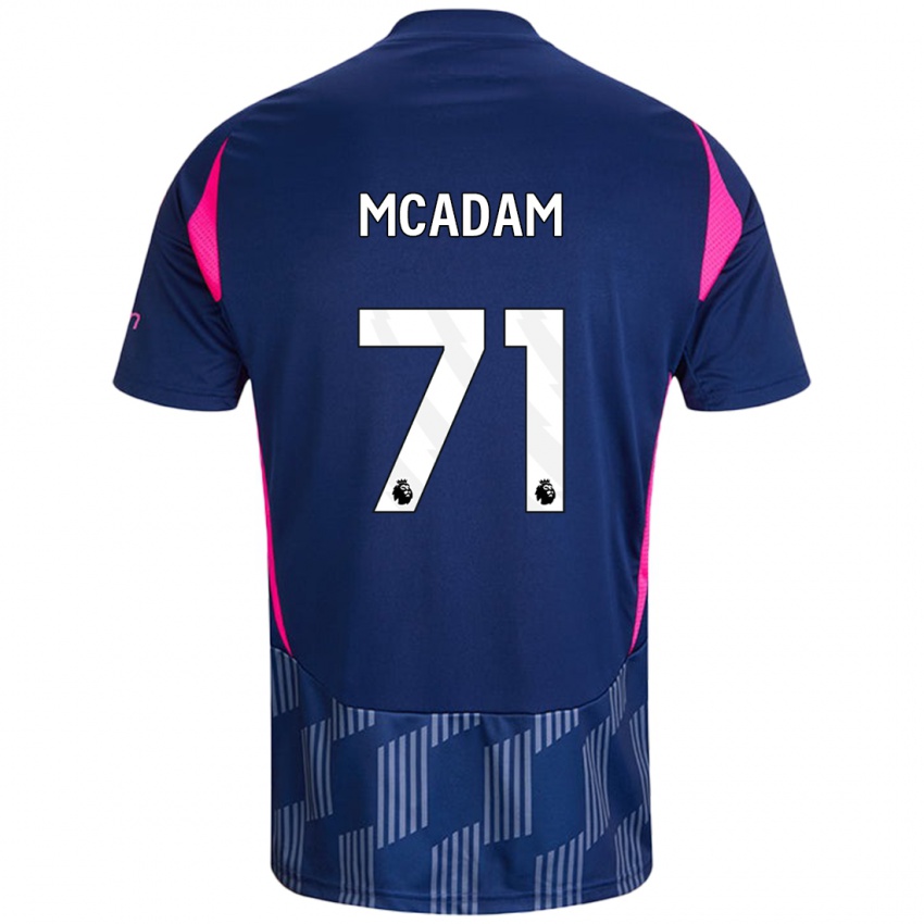 Homem Camisola Kyle Mcadam #71 Rosa Azul Real Alternativa 2024/25 Camisa Brasil