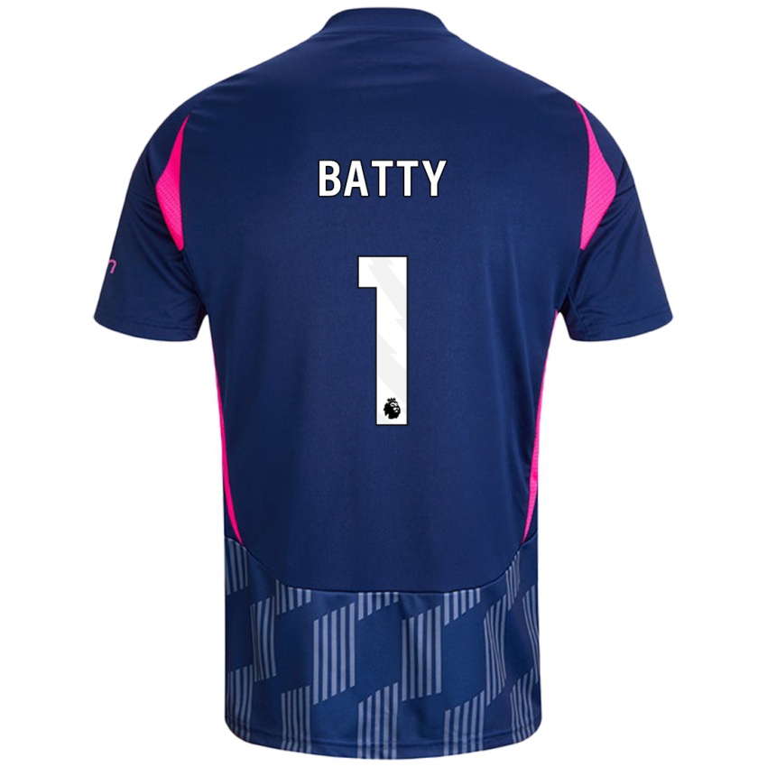 Homem Camisola Emily Batty #1 Rosa Azul Real Alternativa 2024/25 Camisa Brasil