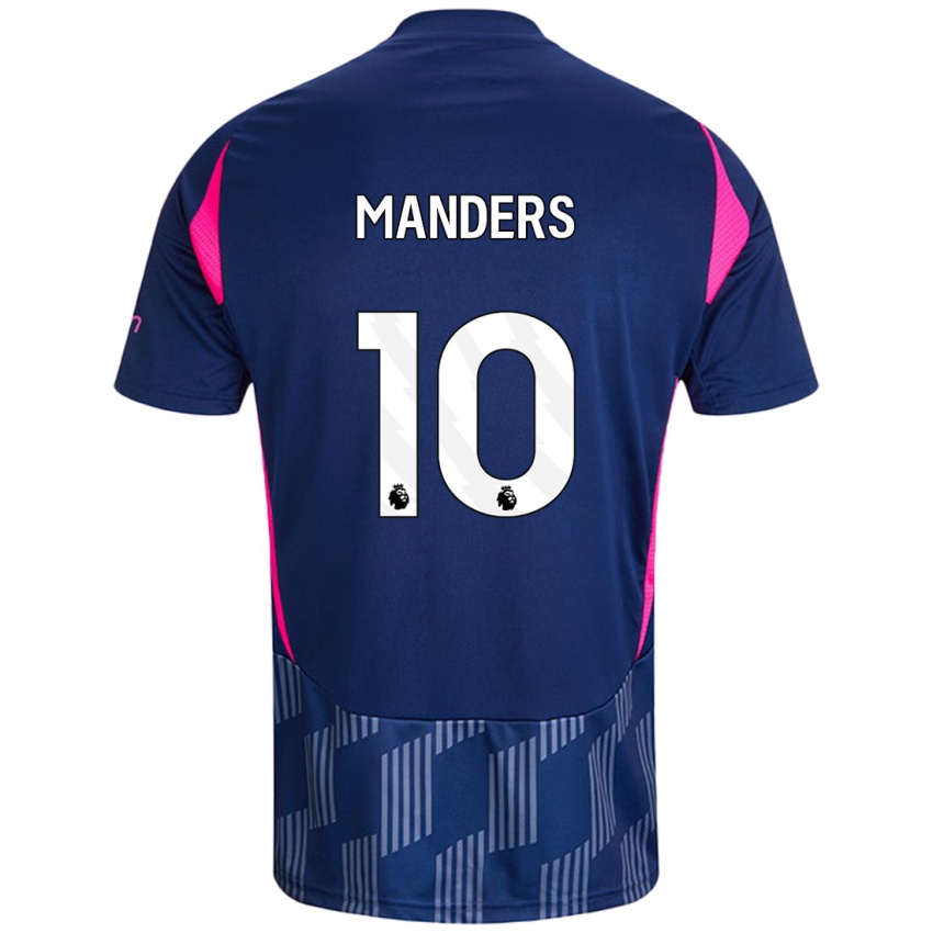 Homem Camisola Holly Manders #10 Rosa Azul Real Alternativa 2024/25 Camisa Brasil