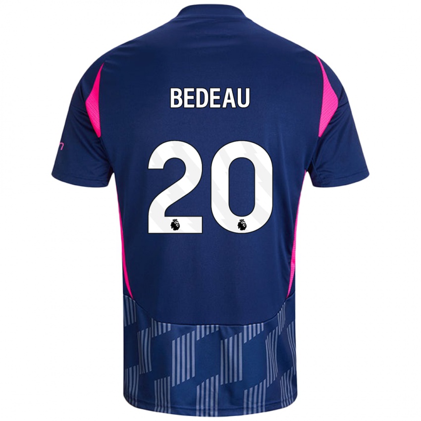 Homem Camisola Naomi Bedeau #20 Rosa Azul Real Alternativa 2024/25 Camisa Brasil