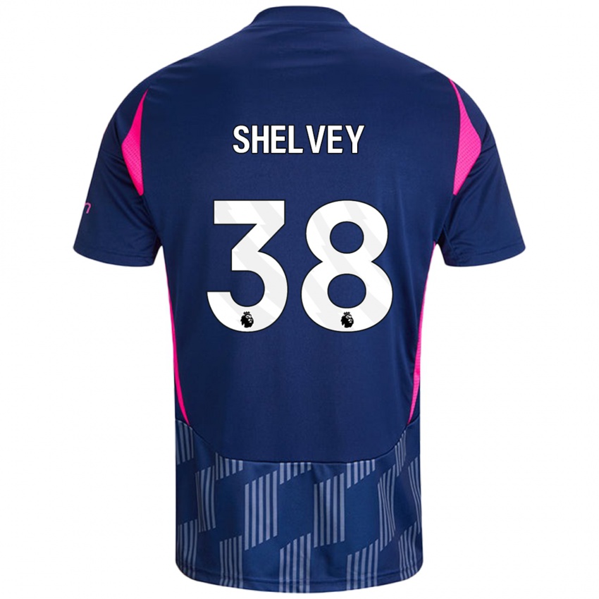 Homem Camisola George Shelvey #38 Rosa Azul Real Alternativa 2024/25 Camisa Brasil