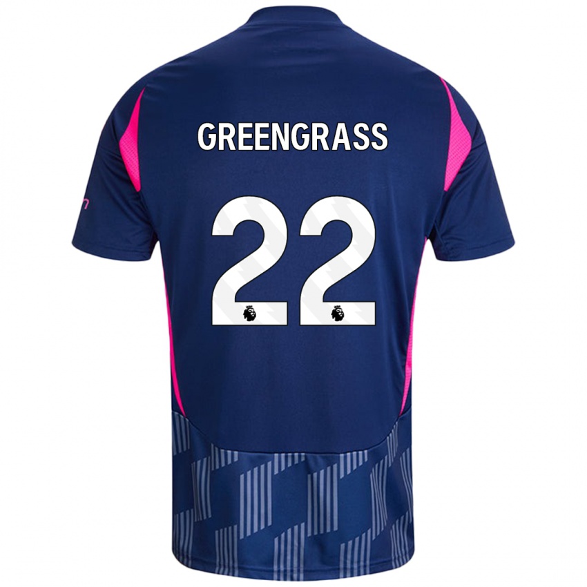 Homem Camisola Charlotte Greengrass #22 Rosa Azul Real Alternativa 2024/25 Camisa Brasil