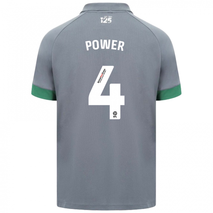 Homem Camisola Hannah Power #4 Cinza Escuro Alternativa 2024/25 Camisa Brasil