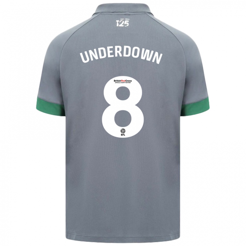 Homem Camisola Kanisha Underdown #8 Cinza Escuro Alternativa 2024/25 Camisa Brasil