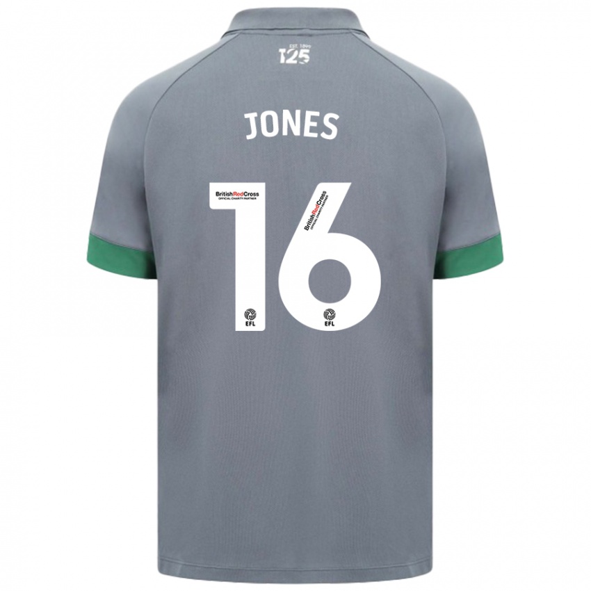 Homem Camisola Ellie Jones #16 Cinza Escuro Alternativa 2024/25 Camisa Brasil