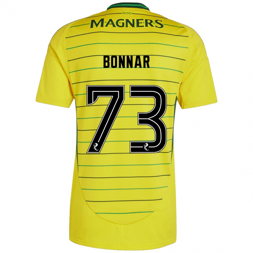 Homem Camisola Jude Bonnar #73 Amarelo Alternativa 2024/25 Camisa Brasil