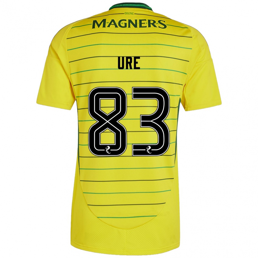 Homem Camisola Kyle Ure #83 Amarelo Alternativa 2024/25 Camisa Brasil