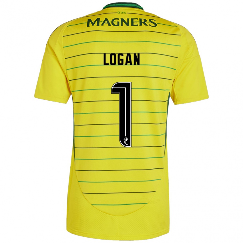 Homem Camisola Chloe Logan #1 Amarelo Alternativa 2024/25 Camisa Brasil