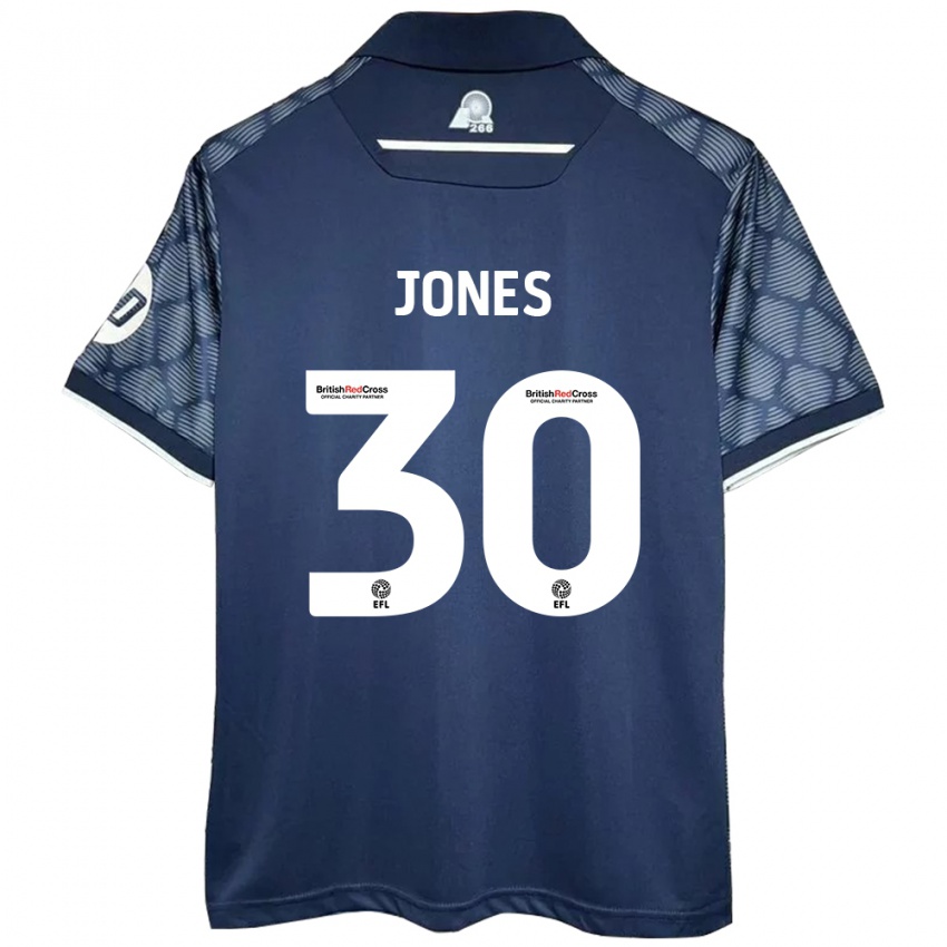 Homem Camisola James Jones #30 Preto Alternativa 2024/25 Camisa Brasil