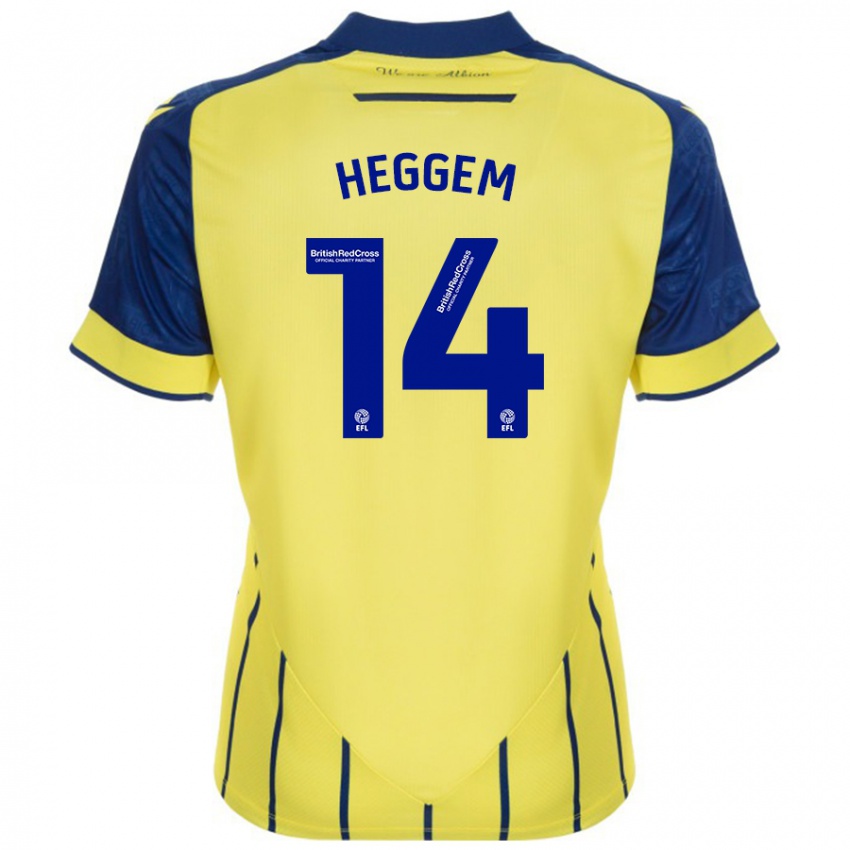 Homem Camisola Torbjørn Heggem #14 Azul Amarelo Alternativa 2024/25 Camisa Brasil