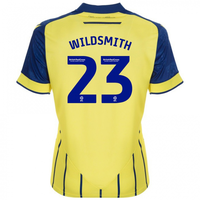 Homem Camisola Joe Wildsmith #23 Azul Amarelo Alternativa 2024/25 Camisa Brasil