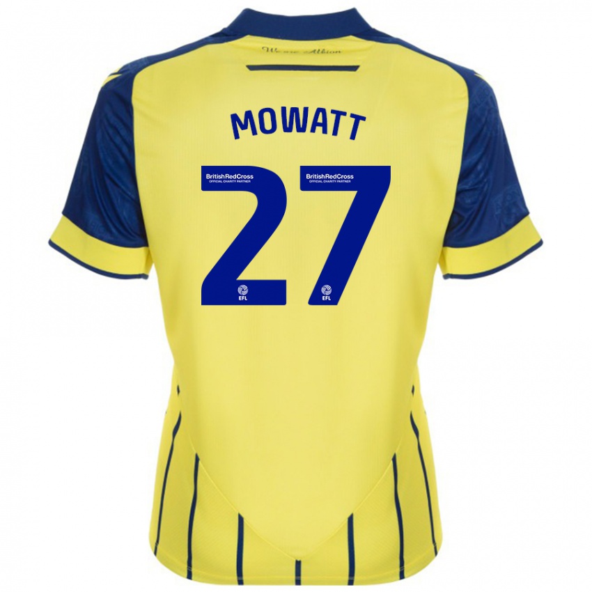 Homem Camisola Alex Mowatt #27 Azul Amarelo Alternativa 2024/25 Camisa Brasil