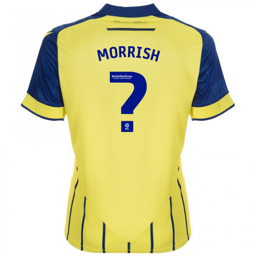 Homem Camisola Rhys Morrish #0 Azul Amarelo Alternativa 2024/25 Camisa Brasil