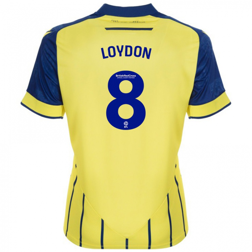 Homem Camisola Abi Loydon #8 Azul Amarelo Alternativa 2024/25 Camisa Brasil