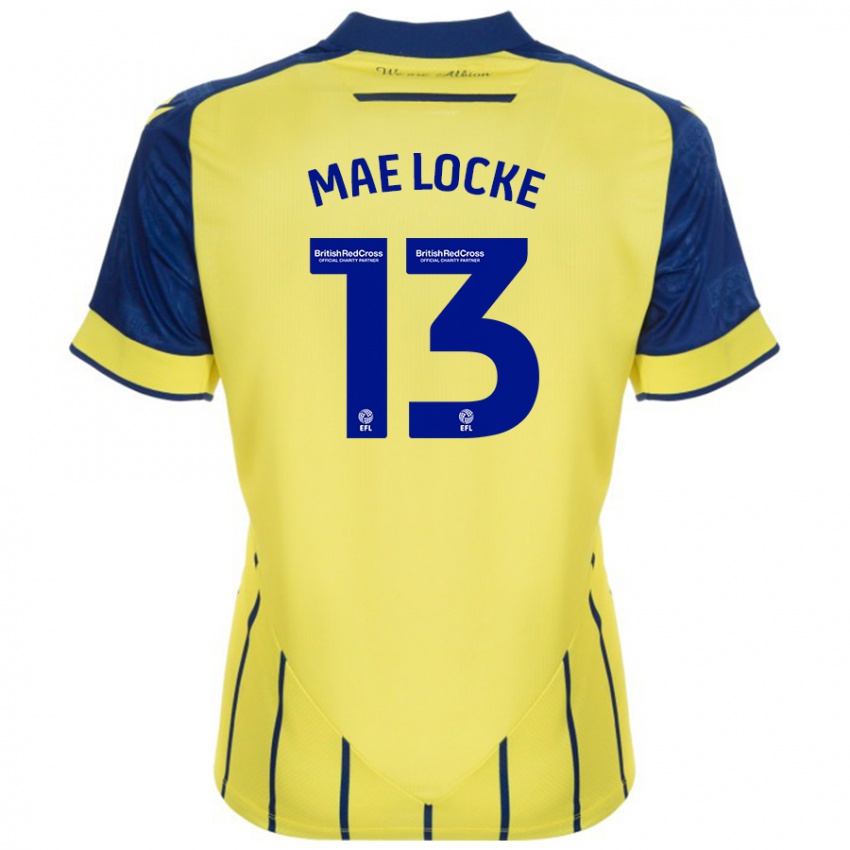 Homem Camisola Ellie Mae Locke #13 Azul Amarelo Alternativa 2024/25 Camisa Brasil