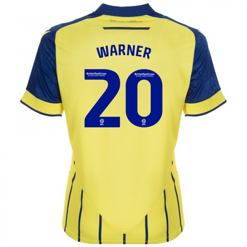 Homem Camisola Phoebe Warner #20 Azul Amarelo Alternativa 2024/25 Camisa Brasil