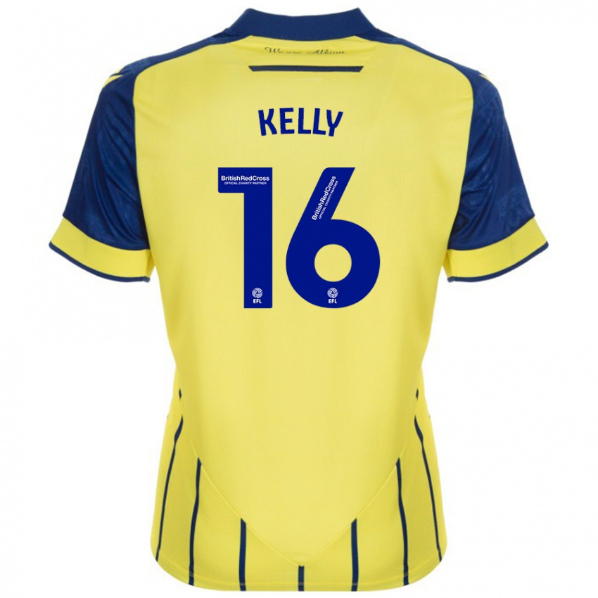 Homem Camisola Martin Kelly #16 Azul Amarelo Alternativa 2024/25 Camisa Brasil