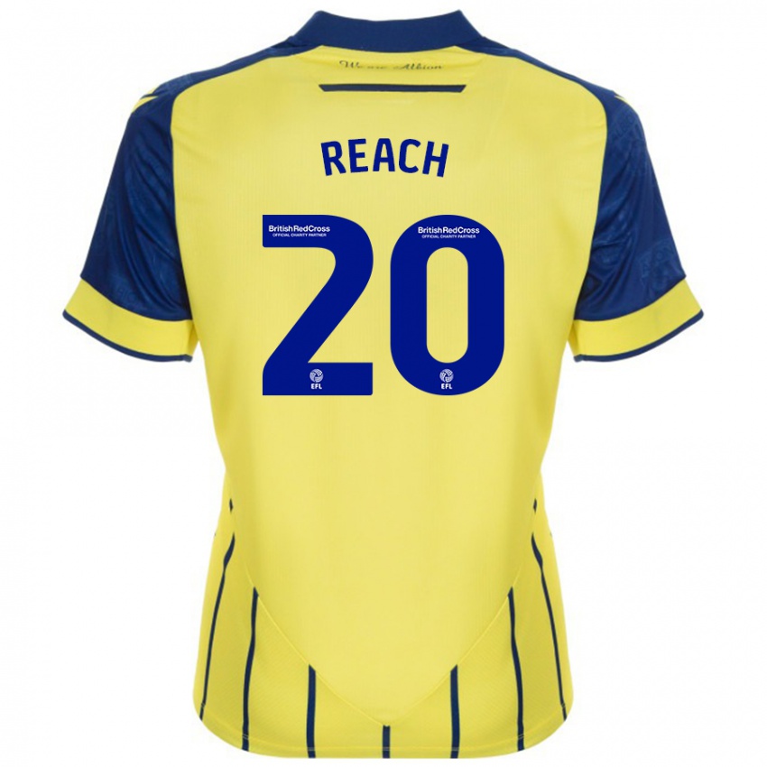 Homem Camisola Adam Reach #20 Azul Amarelo Alternativa 2024/25 Camisa Brasil