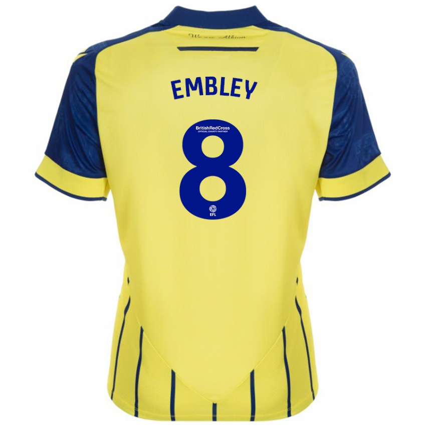 Homem Camisola Rosie Embley #8 Azul Amarelo Alternativa 2024/25 Camisa Brasil